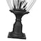 Z-Lite Davina 4 Light Outdoor Pier Mounted Fixture, 12in. W x 27.25in. H, Black 5016PHBR-533PM-BK - alternate 5